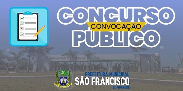 16º CONVOCAÇÃO CONCURSO PÚBLICO EDITAL Nº 001/2020